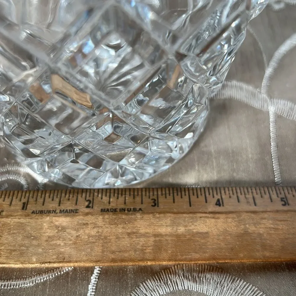Vintage Crystal Glass Basket